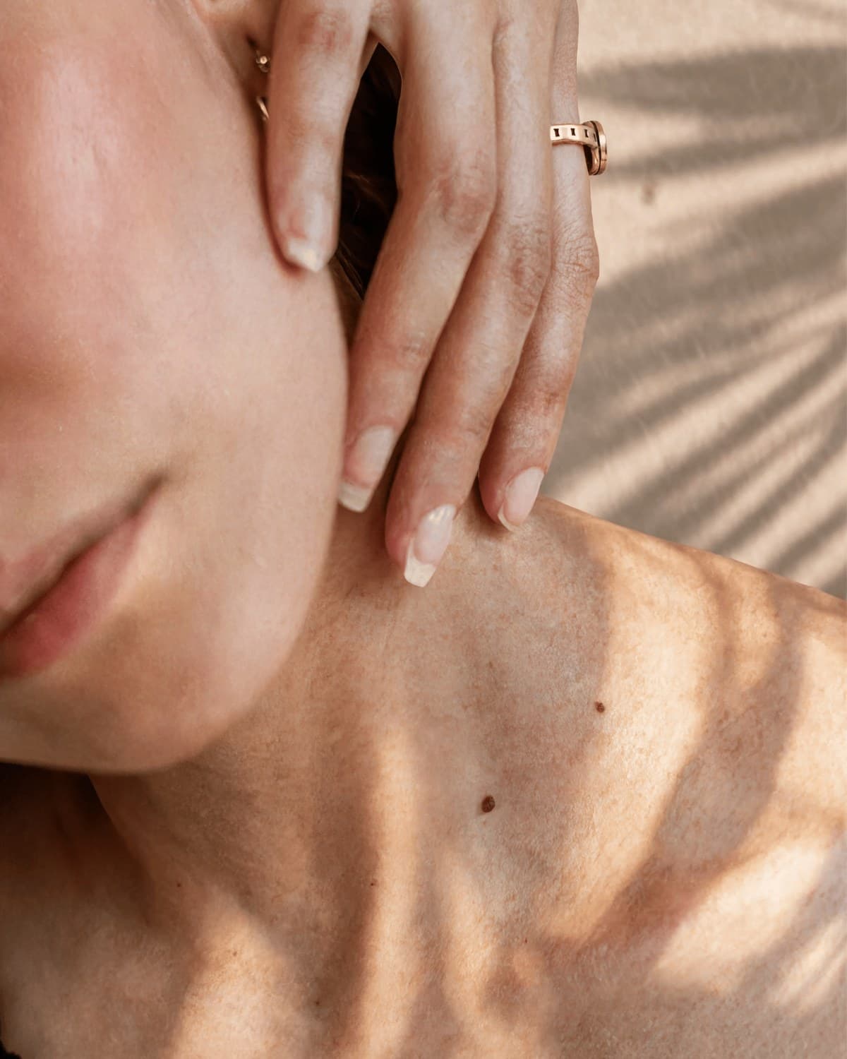 Skin in soft daylight